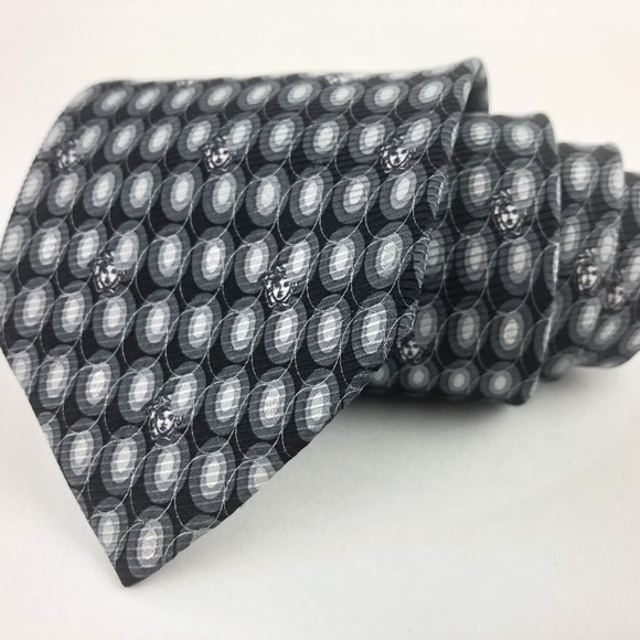 Versace Other - Versace 100% Silk Necktie Madusa Logo Multi-Color